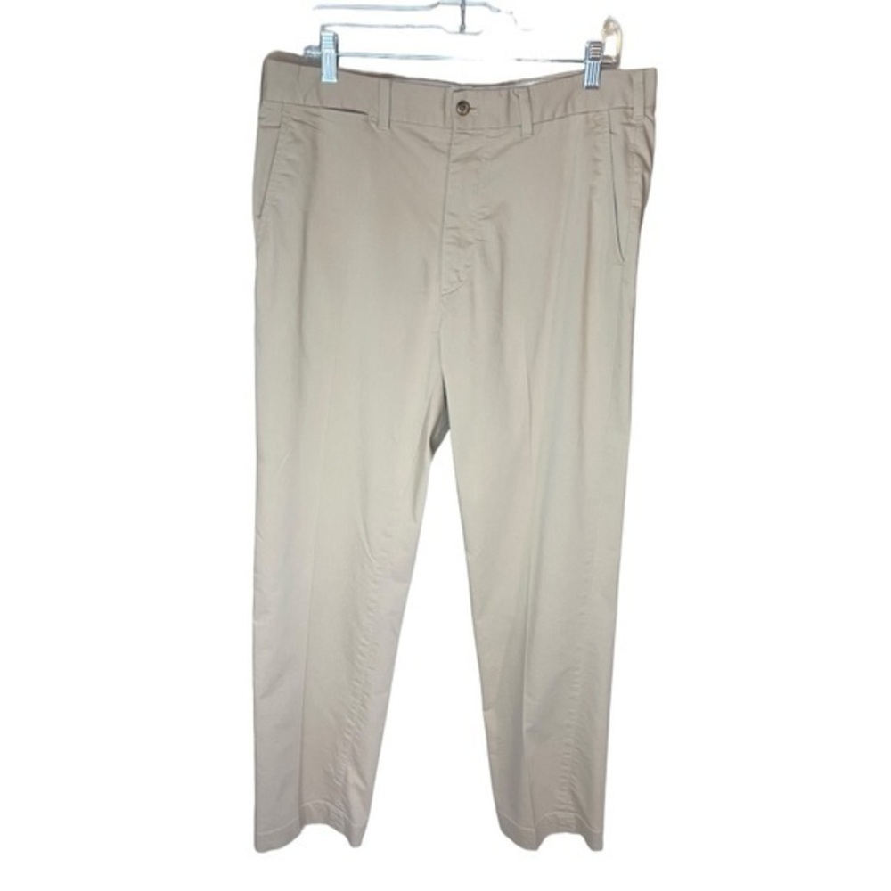 Polo Golf Ralph Lauren Cotton Twill with Stretch Khaki Tan Pants Size 34/32 - Picture 1 of 16